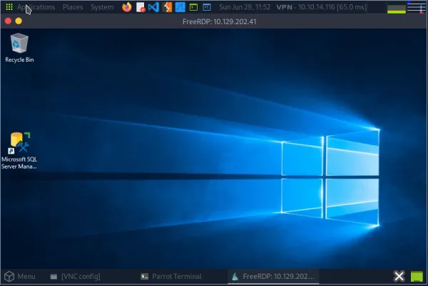 Microsoft windows desktop