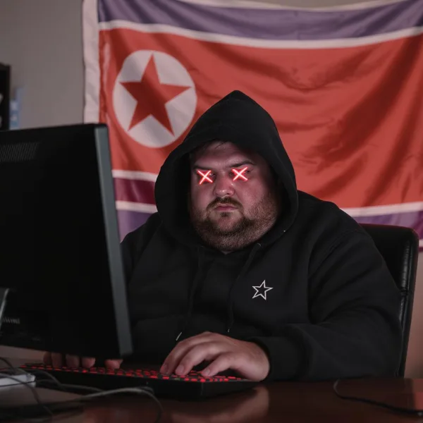 North Korea korean hacker flag