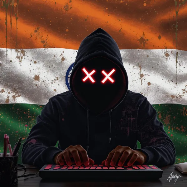 Iran hacker (upside down flag)