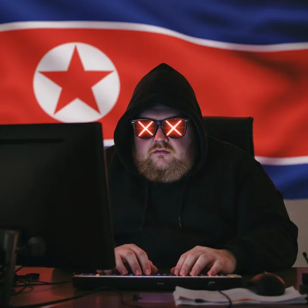 North Korea korean hacker flag