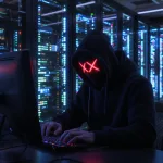 hacker in room of network servers