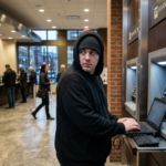Hacker in a bank